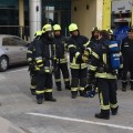 Feuerwehr Gruppenführer mit seiner Löschgruppe