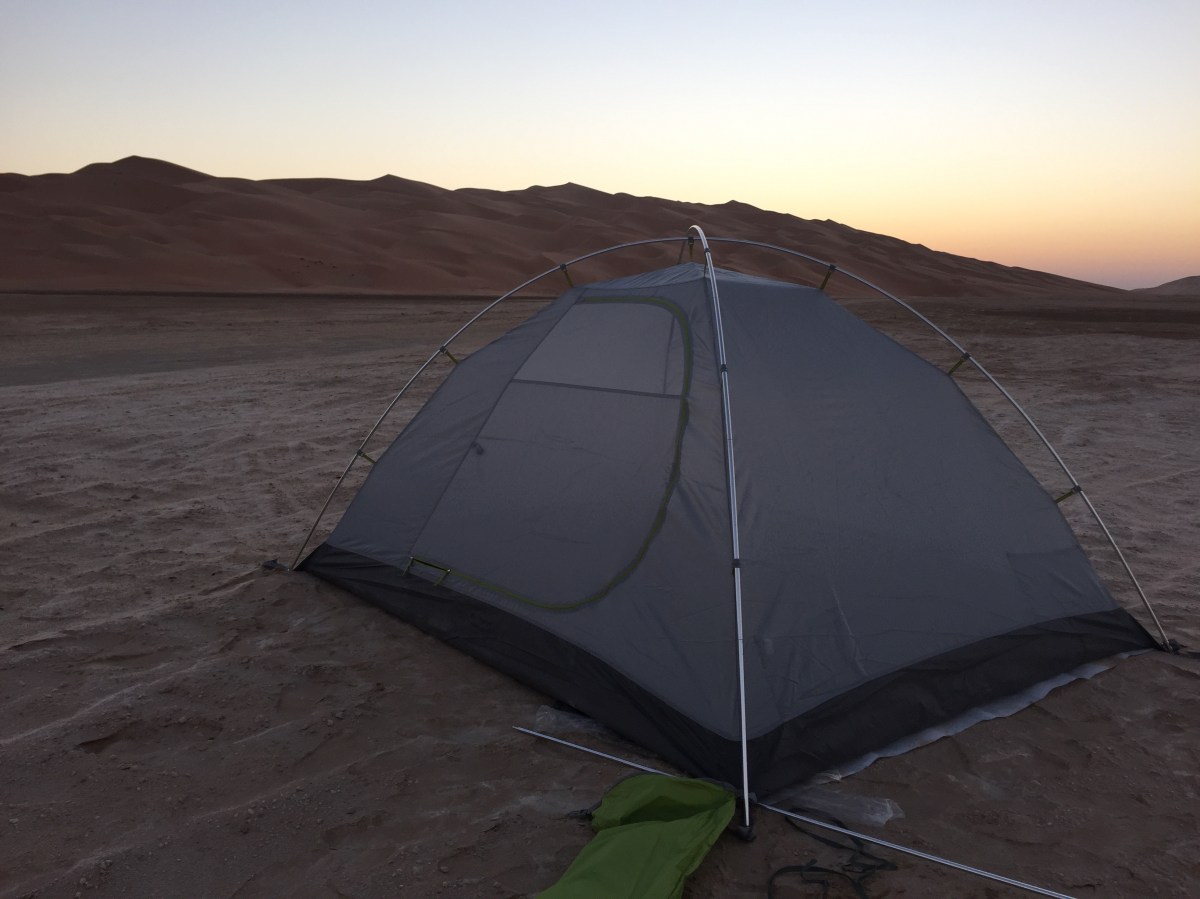 Zelten in der Wüste
