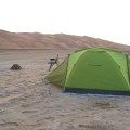 Zelten in der Wüste in Abu Dhabi