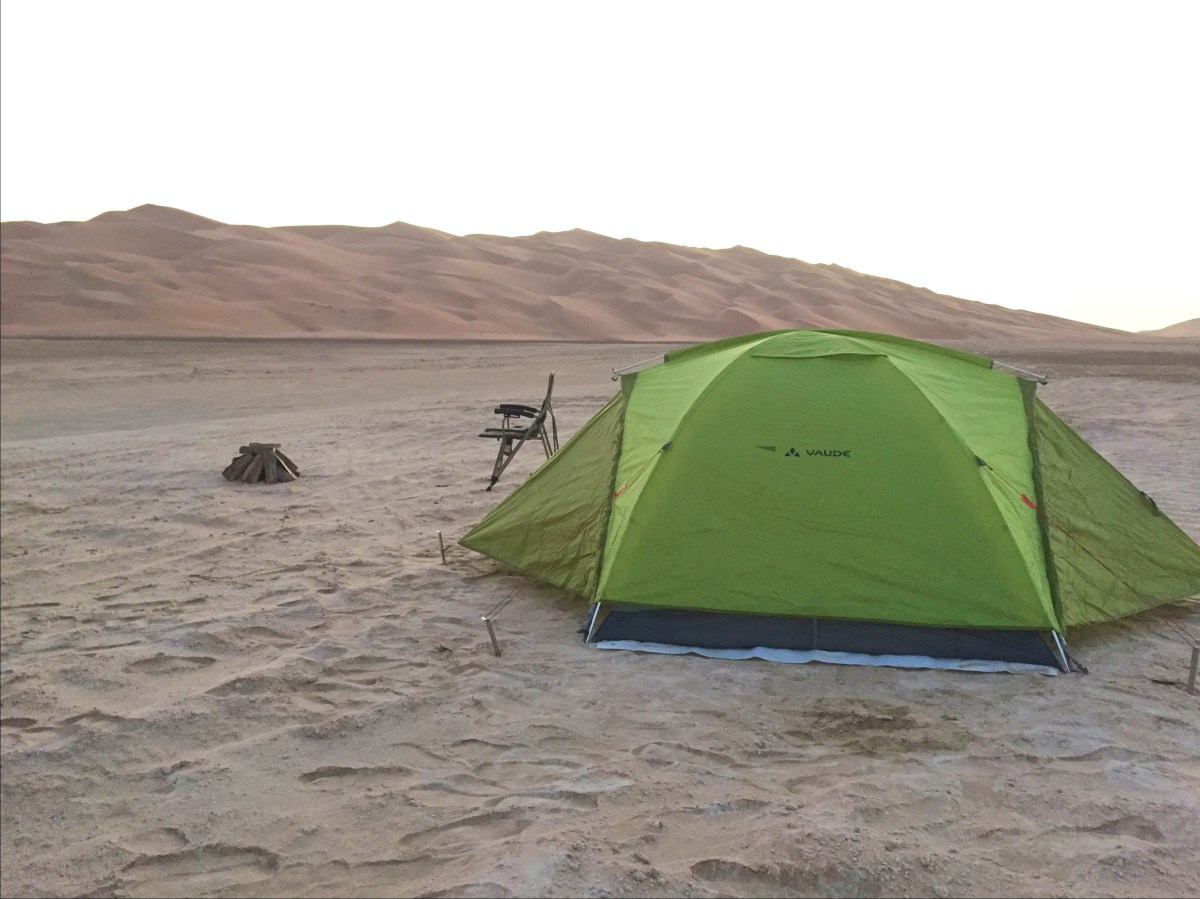 Zelten in der Wüste