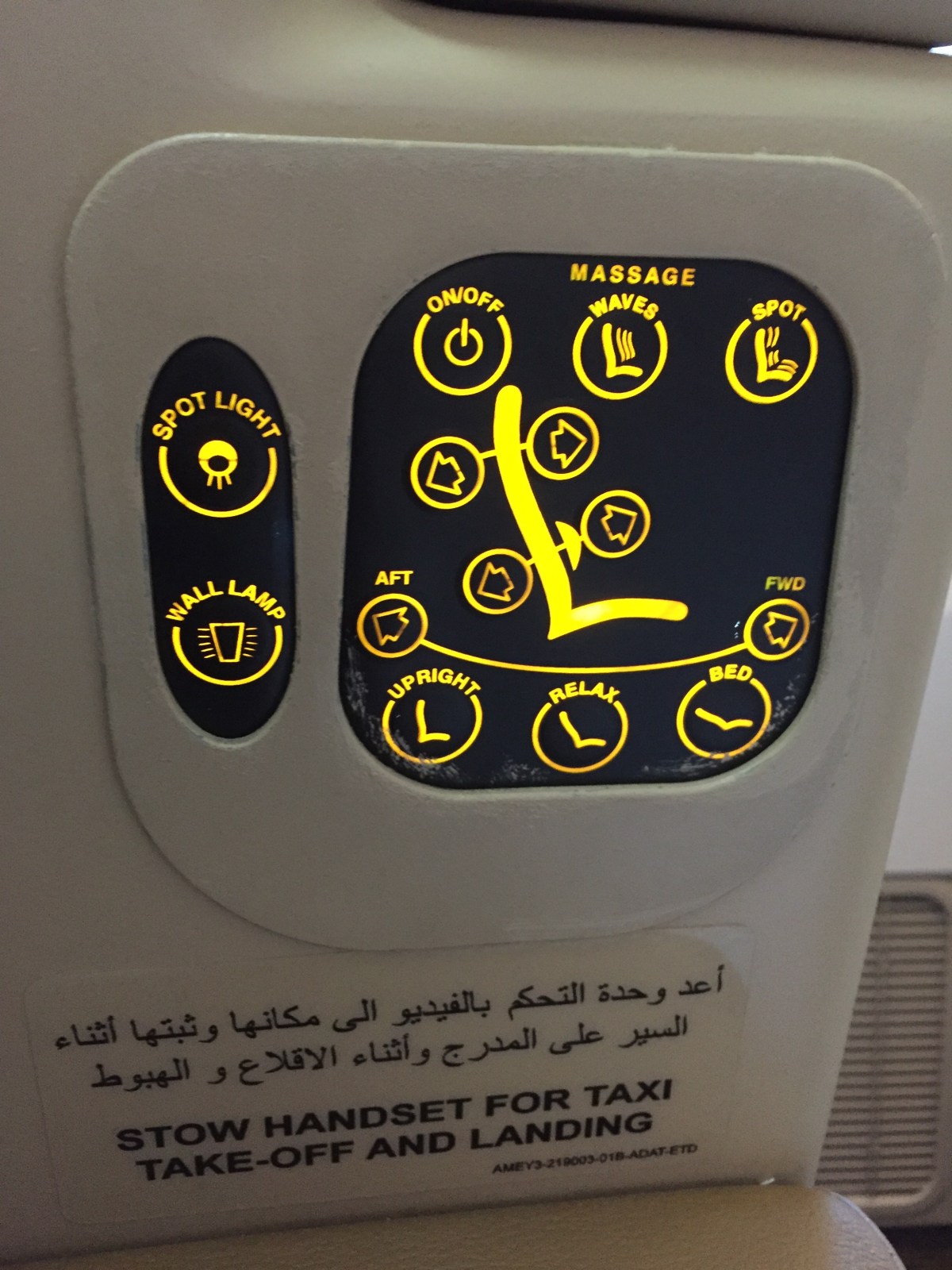 Sitz in der Business Class