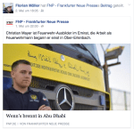 Feuerwehrmann Christian Mayer