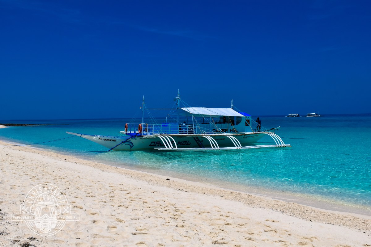 Boot auf Kalaggaman Island