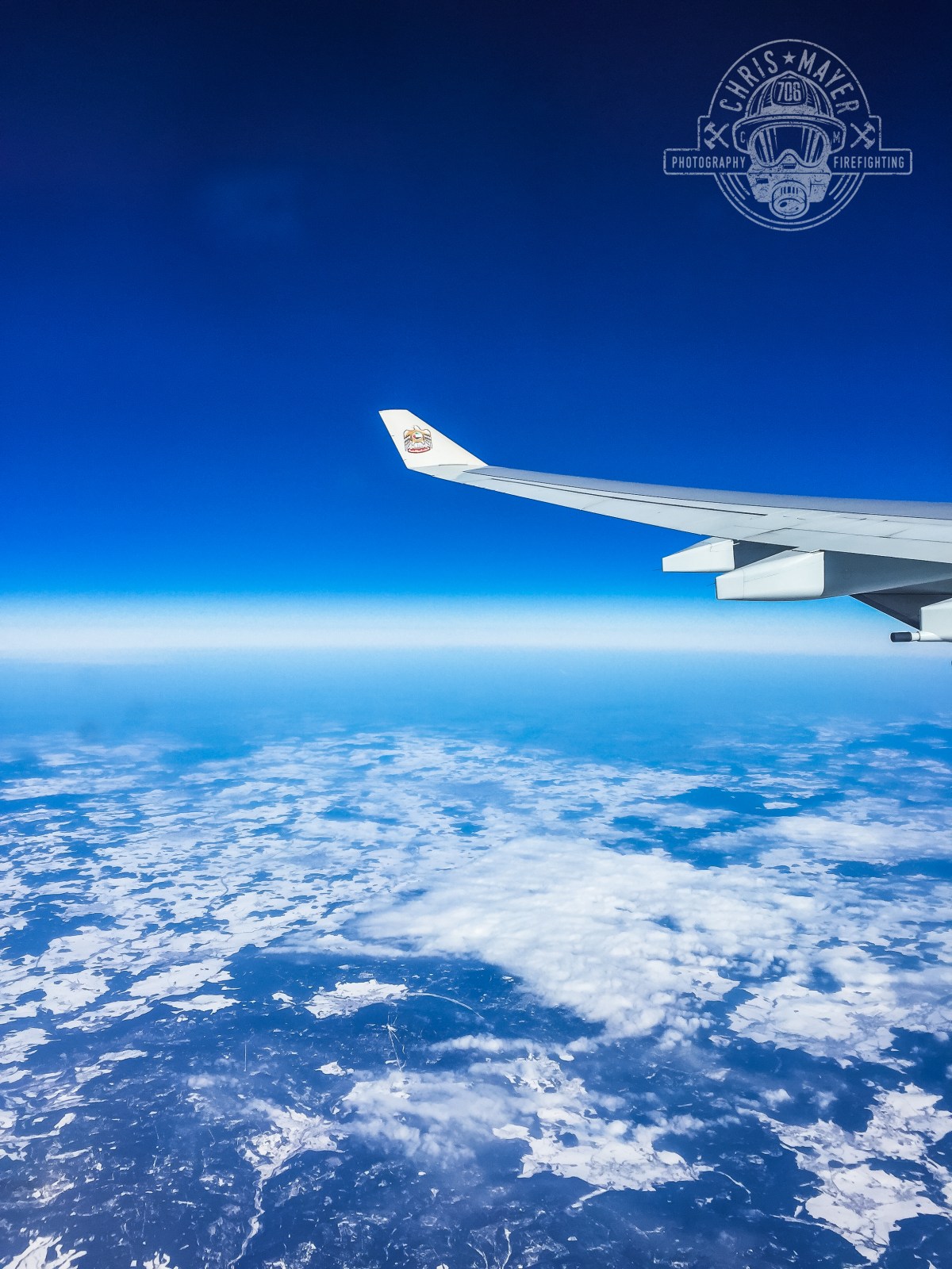 Fensterausblick bei Etihad Airways